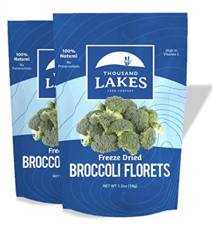 freeze dried broccoli: Thousand Lakes Freeze Dried Fruits and Vegetables - Broccoli Florets